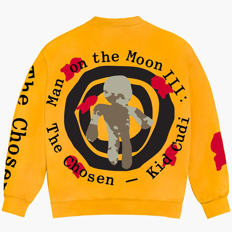 CPFM X Kid Cudi Motm III Piękna podróż Crewneck Yellow