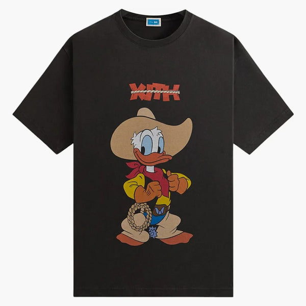 Kith Disney Donald Duck Cowboy Vintage Tee Black