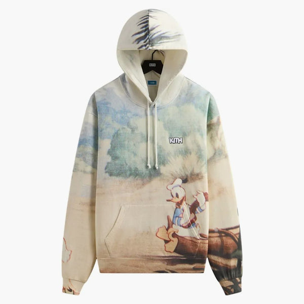 Kith Disney Donald Duck Hawaiian Vintage Nelson Hoodie White