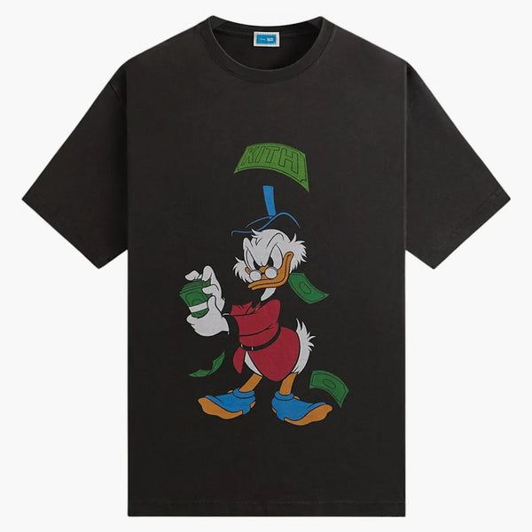 Kith Disney Donald Duck Scrooge Dollar Vintage Tee Black