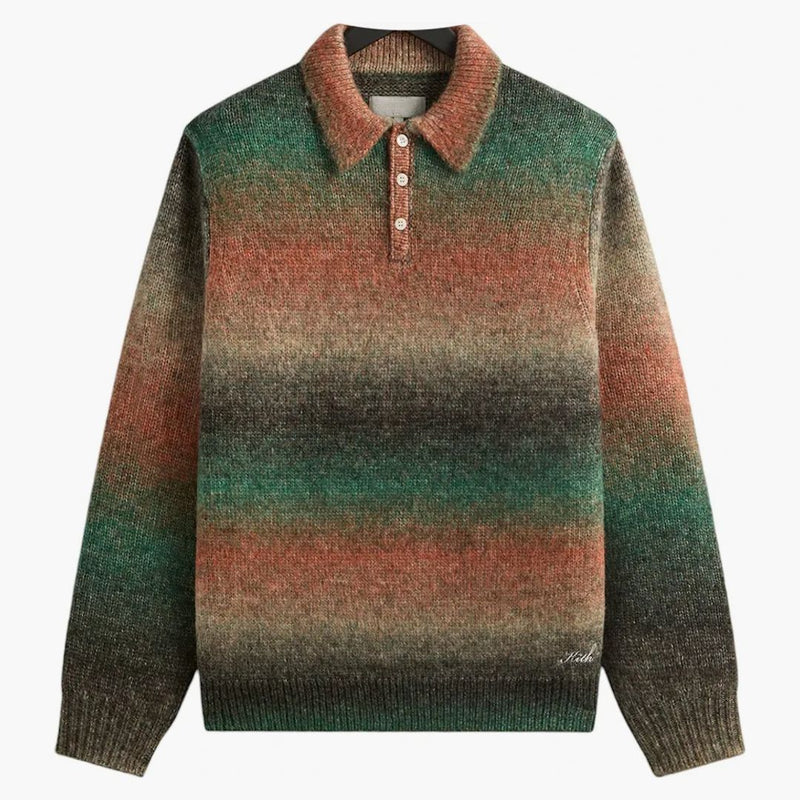 Kith Gradient Harmon Rugby Pullover Sweater Theory