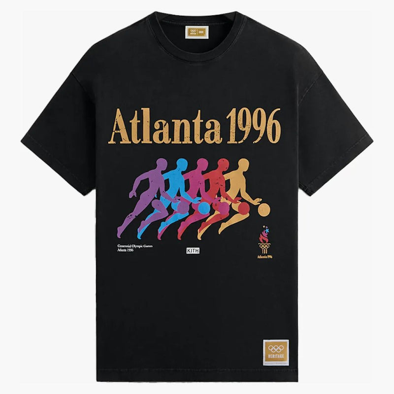 Kith Olympics Heritage Atlanta Basketball Vintage Tee Black