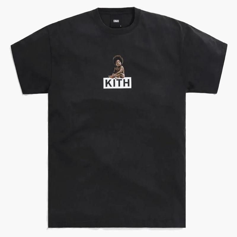 Kith The Notorious B.i.g Ready To Die Classic Logo Vintage Tee Black