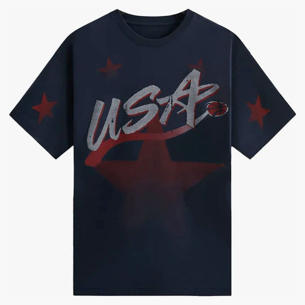 Kith Usa Basketball All Star Vintage Tee Nocturnal