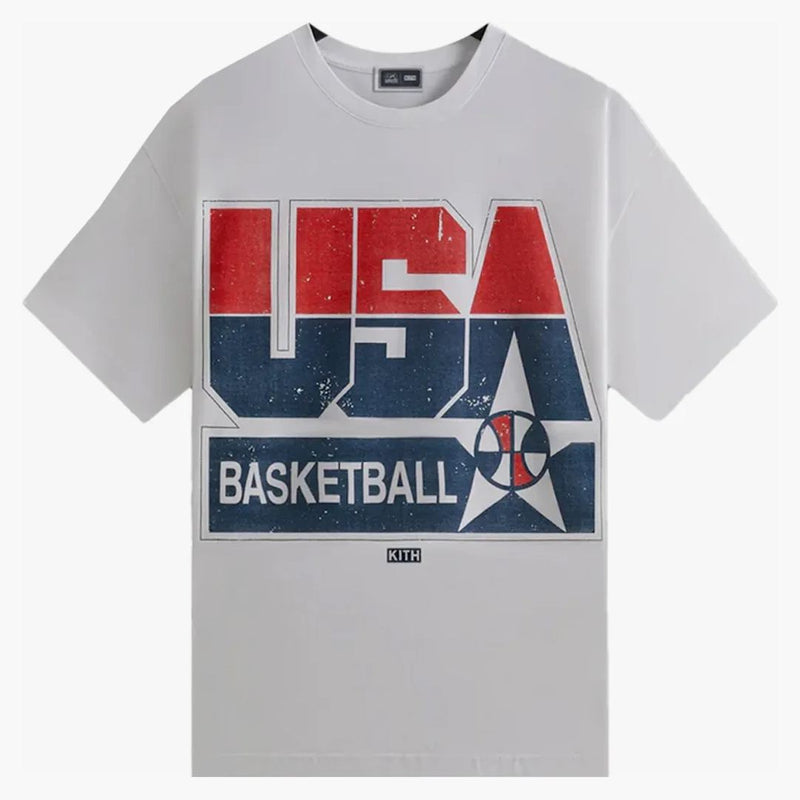 Kith Usa Basketball Champions Vintage Tee White