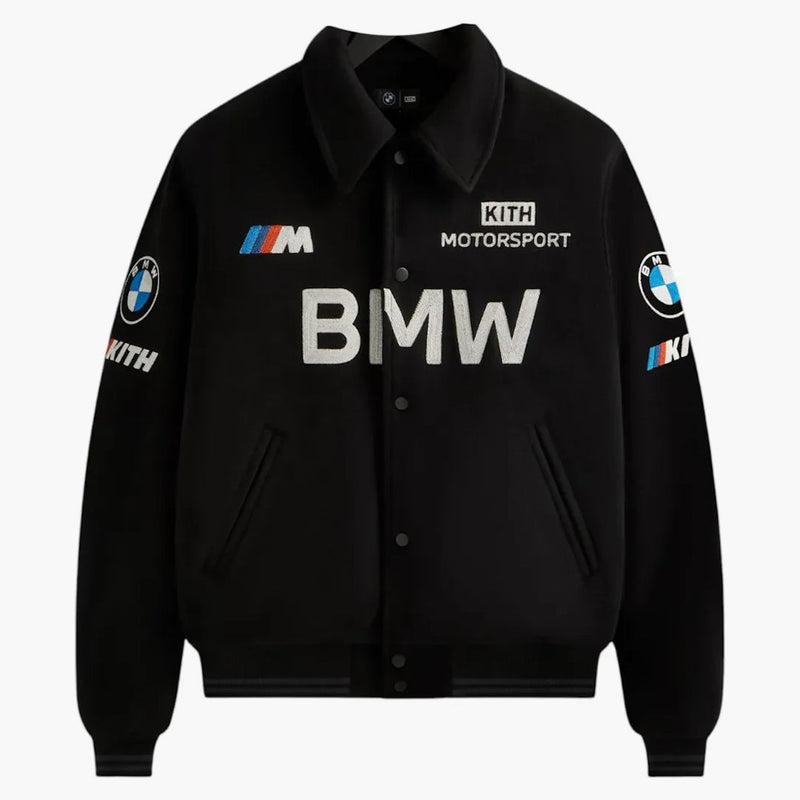 Kith X Bmw Wool Coaches Jacket Black