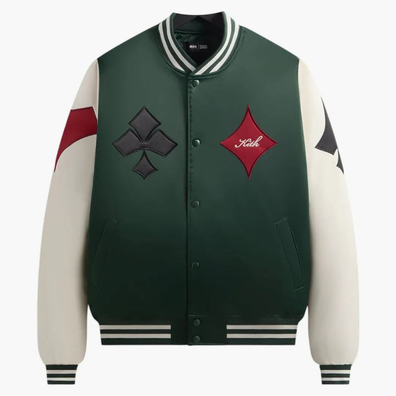 Kith X Batman Joker Satin Bomber Jacket Ivy Green