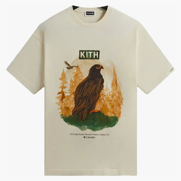 Kith X Columbia Eagle Illustration Vintage Tee History