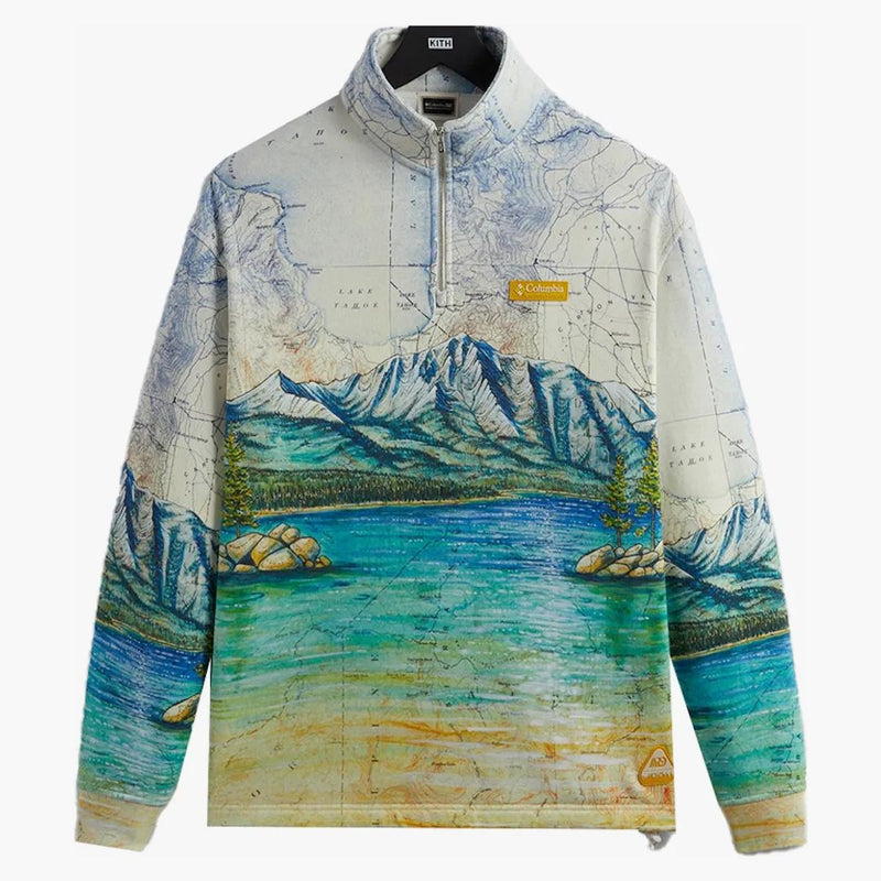 Kith X Columbia Lake Tahoe Quarter Zip Chalk