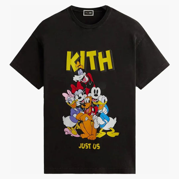 Kith X Disney Mickey & Friends Best Friends Vintage Tee Black