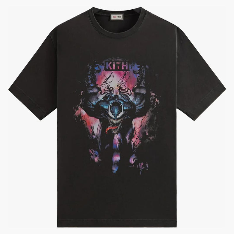 Kith X Marvel Symbiote Vintage Tee Black