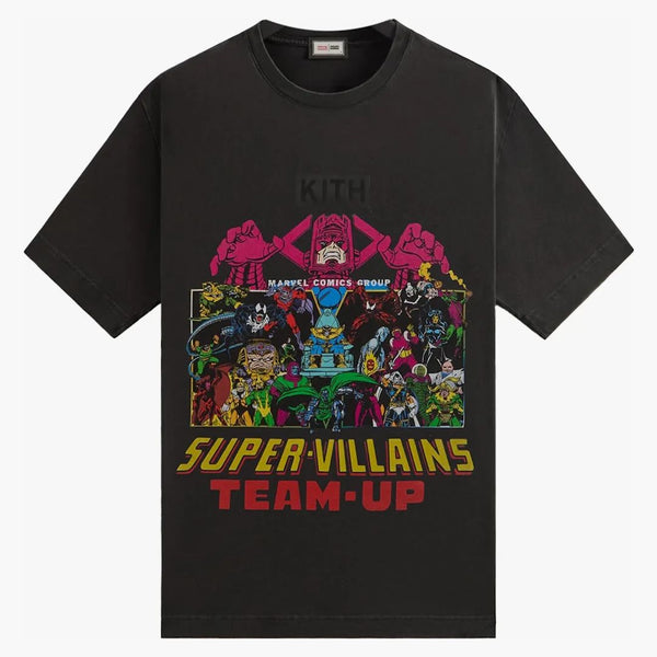 Kith X Marvel Team Up Vintage Tee Black