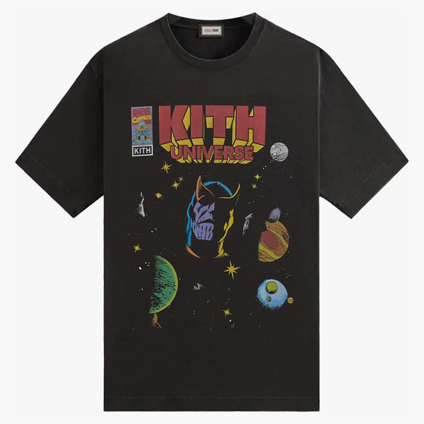 Kith X Marvel Universe Graphic Vintage Tee Black