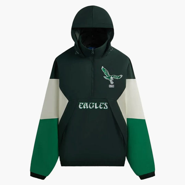 Kith X Nfl 47 Eagles Quarter Zip Anorak With Hood Stadium