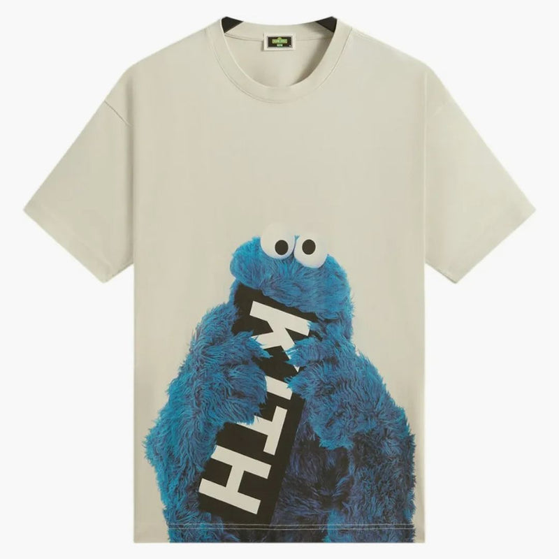 Kith X Sesame Street Cookie Monster Tee Chalk