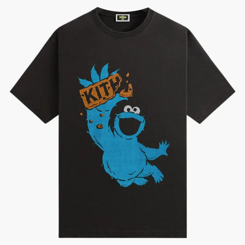 Kith X Sesame Street Cookie Monster Vintage Tee Black