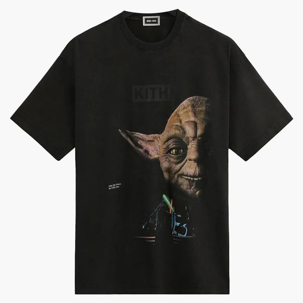 Kith X Star Wars Yoda Vintage Tee Black Ph