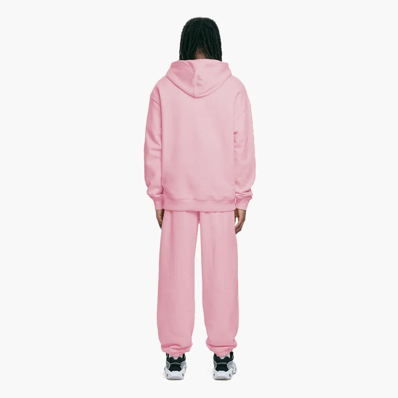 Low Lights Studios Basic Hoodie Pink Model Rückseite