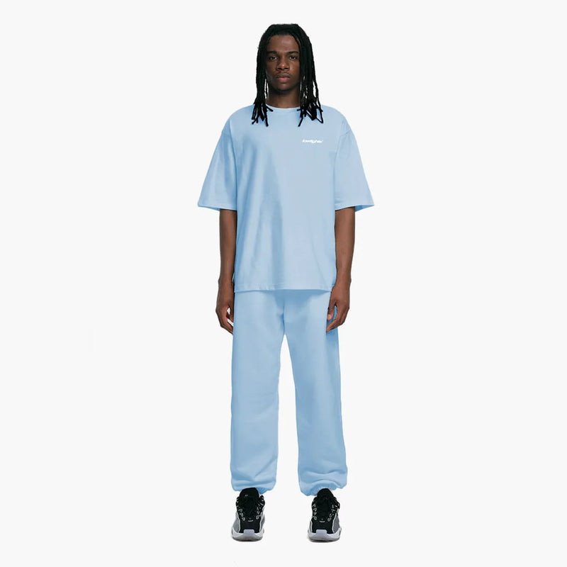 Low Lights Studios Basic Jogger Pants Sky Blue Model