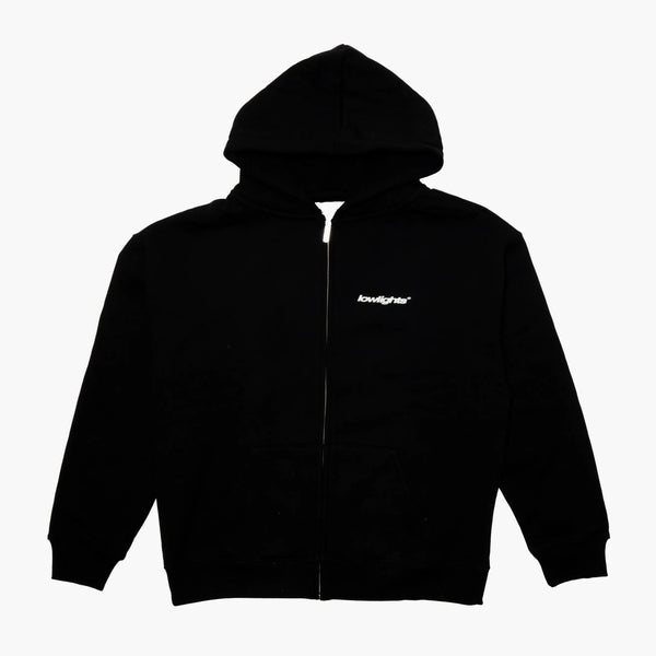 Low Lights Studios Light Zip Up Hoodie Black