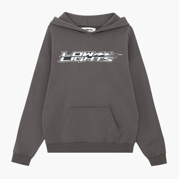 Low Lights Studios Lightning Hoodie Washed Grey