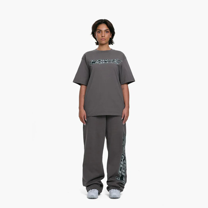 Low Lights Studios Lightning Jogger Pants Washed Grey Model