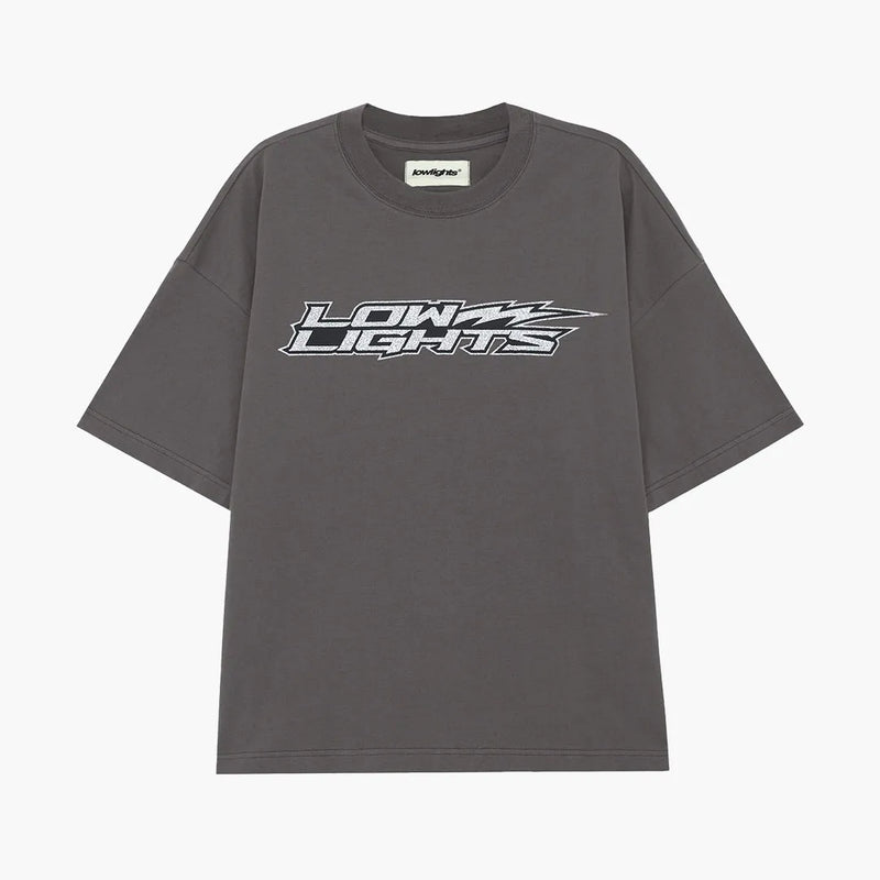 Low Lights Studios Lightning Tee Washed Grey