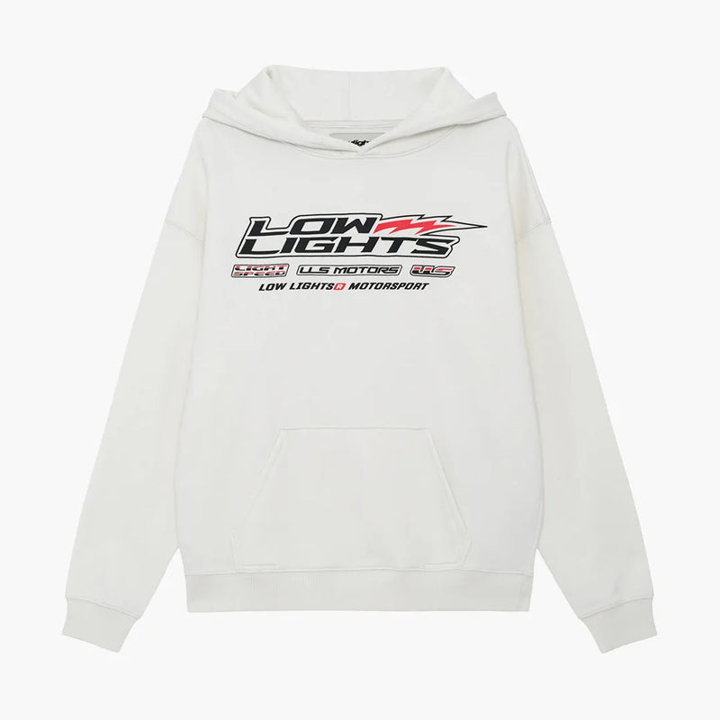 Low Lights Studios Motors Hoodie Ecru