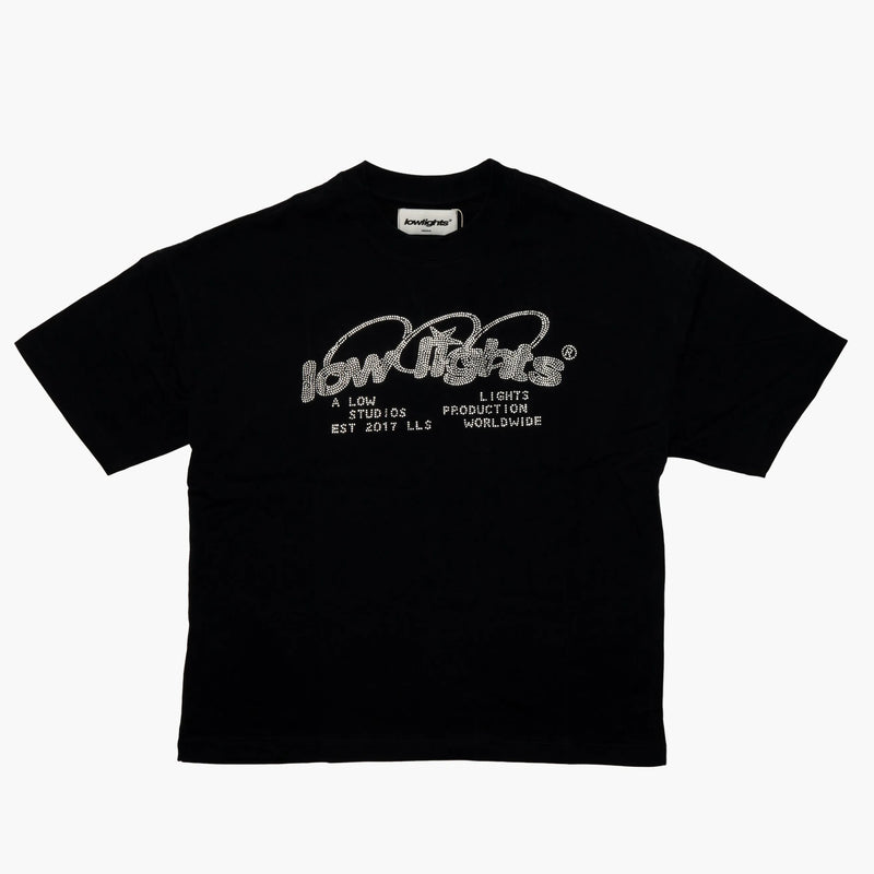 Low Lights Studios Ring Logo RS Tee Black