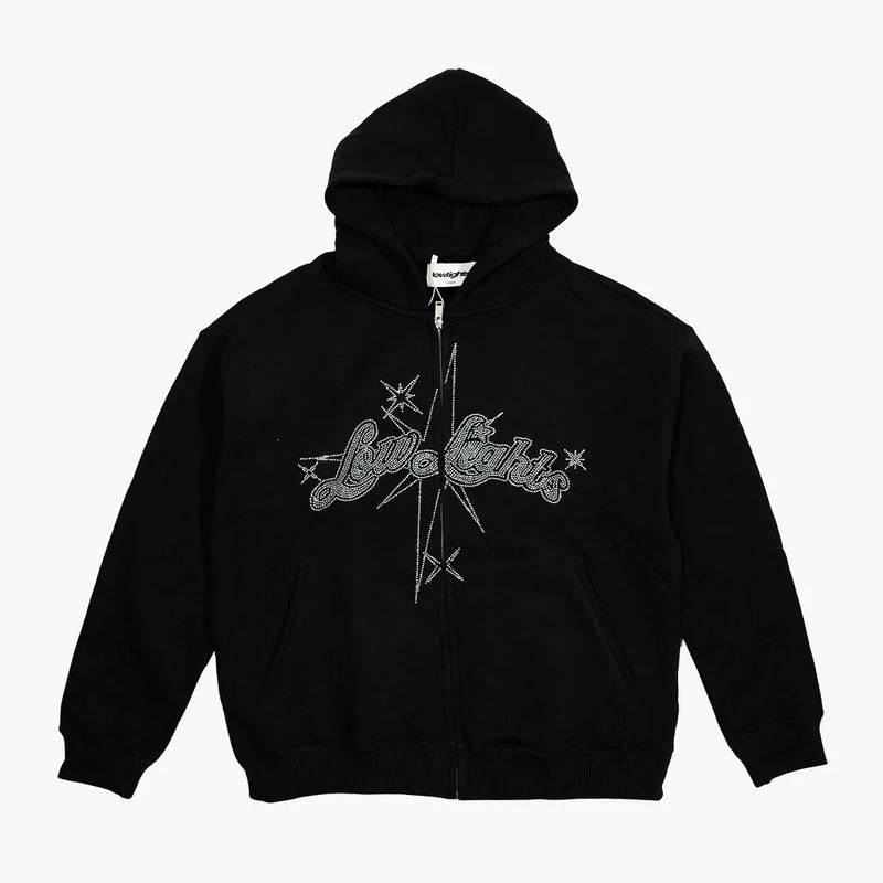 Low Lights Studios Stargaze RS Zip Up Hoodie Black