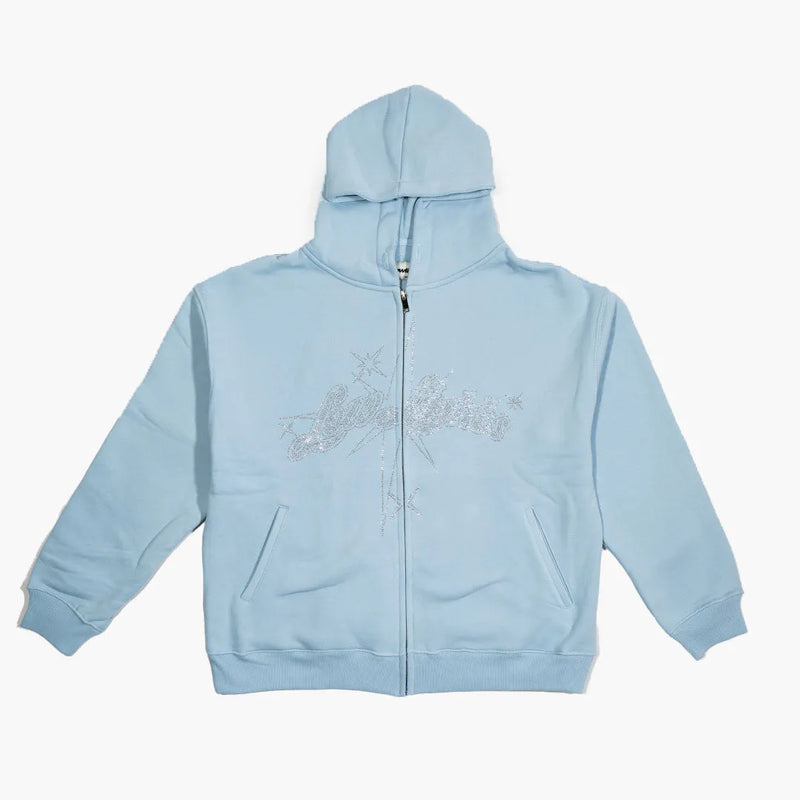 Low Lights Studios Stargaze RS Zip Up Hoodie Sky Blue