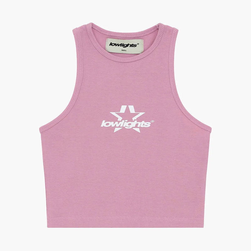 Low Lights Studios Superstar Crop Top Rose