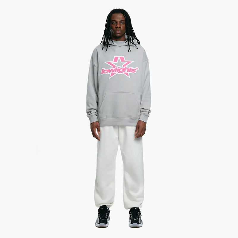 Low Lights Studios Superstar Hoodie Light Grey Model