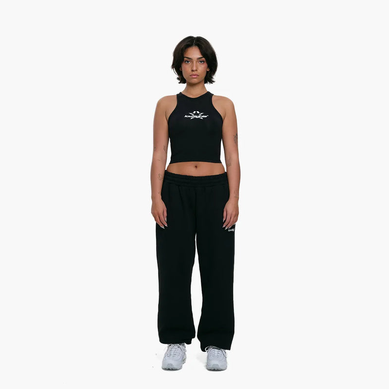 Low Lights Studios Women Superstar Crop Top Black Model