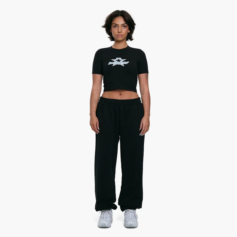 New Balance 550 Women Super Star Baby Tee Black Model