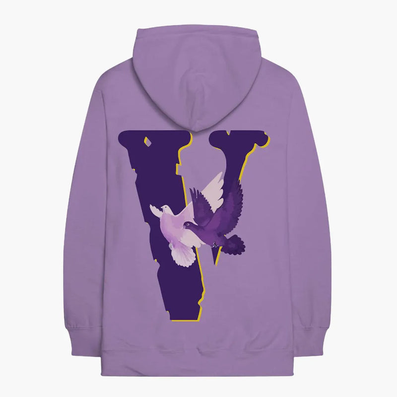 Vlone x Nav Doves Hoodie Purple