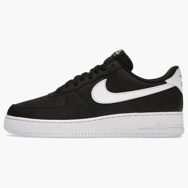 Nike Air Force 1 Low '07 Black White Pebbled Leather