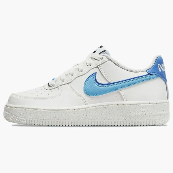 Nike Air Force 1 Low 82 Double Swoosh White Medium Blue (gs)