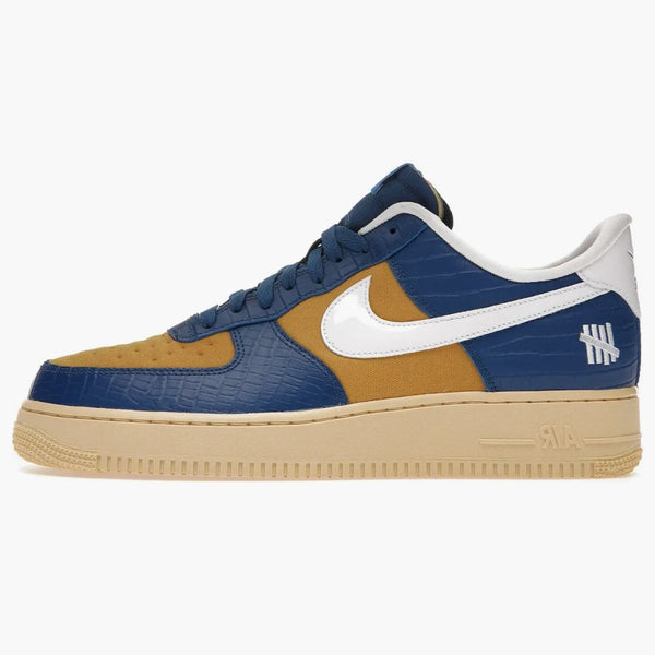 Nike Air Force 1 Low Sp Undefeated 5 On It Blue Yellow Croc