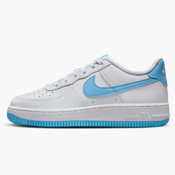 Nike Air Force 1 Low White Aquarius Blue (gs)