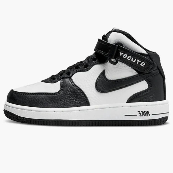 Nike Air Force 1 Mid Stussy Light Bone Black (ps)