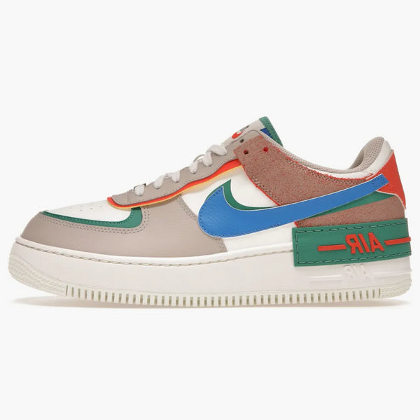 Nike Air Force 1 Low Shadow Sail Signal Blue Green (women's)