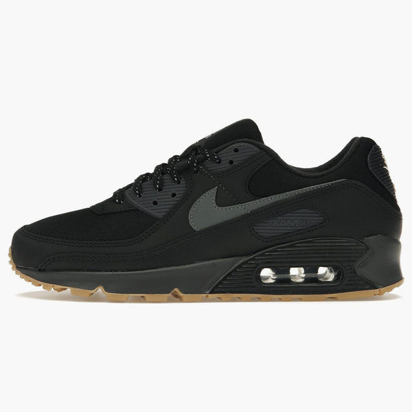 Nike Air Max 90 Black Smoke Grey Gum Reflective