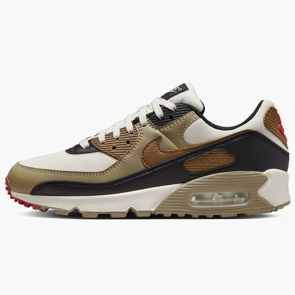 Nike Air Max 90 Phantom Black Fire Red Light British Tan (Women's)