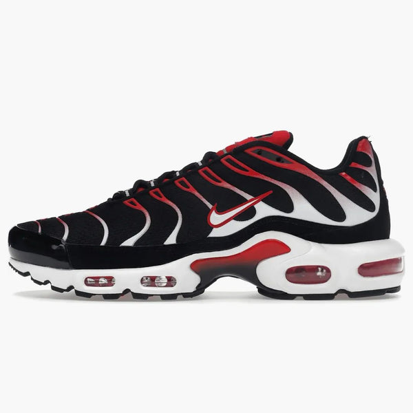 Nike Air Max Plus Black White University Red