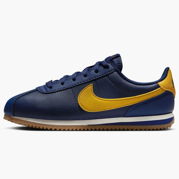 Nike Cortez Midnight Navy Blue Void Sail University Gold (gs)