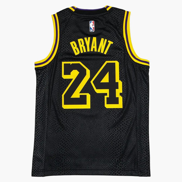 Nike Kids Los Angeles Lakers Kobe Bryant Black Mamba Swingman Jersey Black/gold