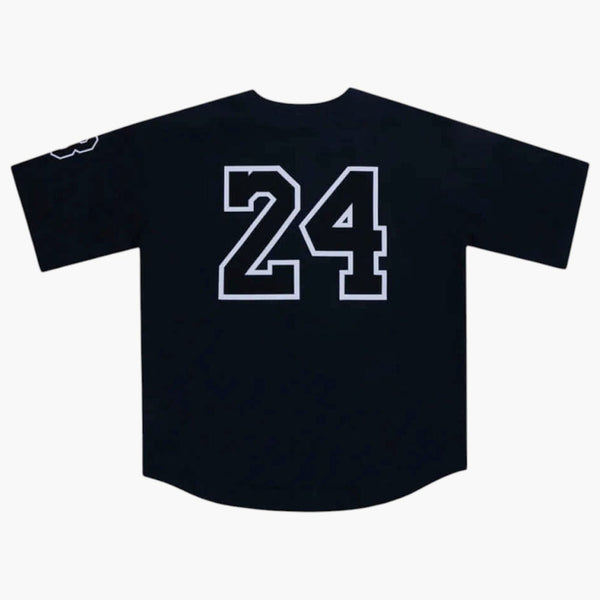 Nike Kobe Bryant Baseball Jersey Black back
