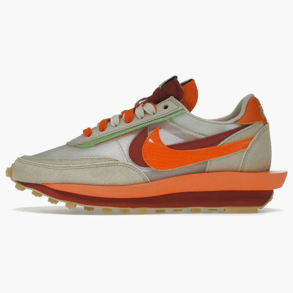 Nike Ld Waffle Sacai Clot Kiss Of Death Net Orange Blaze