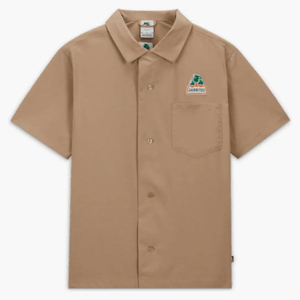 Nike Sb X Jarritos Bowling Button Up Shirt Khaki